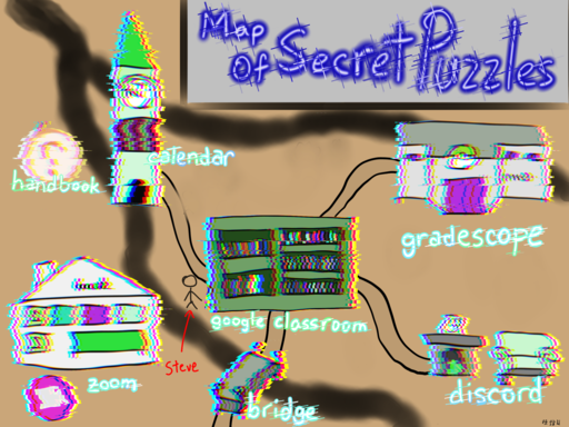 The distorted version of the actual link map, presented in the story as a...